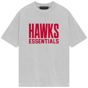 NBA Hawks Essentials Grey T-Shirt