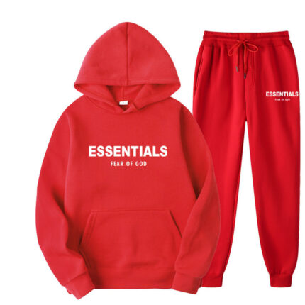 Red Essentials Tracksuit Red Essentials Tracksuit
