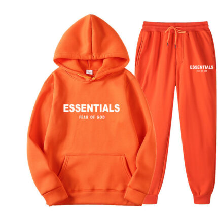 Fear Of God Essentials Orange Tracksuit Fear Of God Essentials Orange Tracksuit